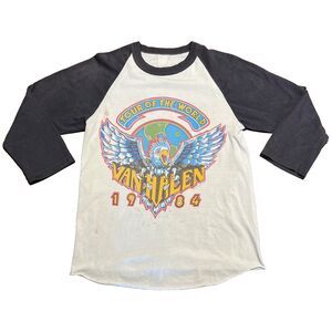 Van Halen 1984 World Tour Vintage 80s Shirt Small